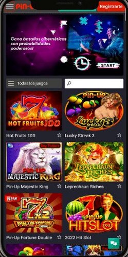 Slot 1 disponible en la app móvil